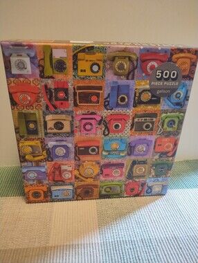 500-Piece Retro Telephone Puzzle - Multicolor